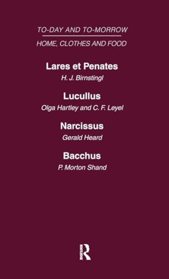 Today and Tomorrow Volume 5 Home, Clothes and Food