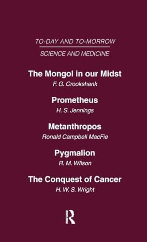 Today and Tomorrow Vol 10 Science & Medicine