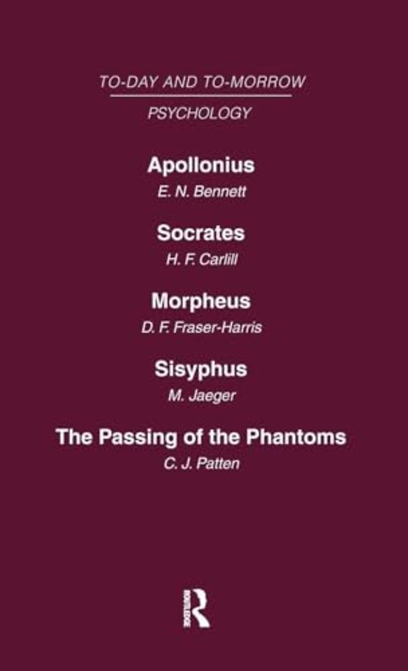 Today and Tomorrow Volume 11 Psychology