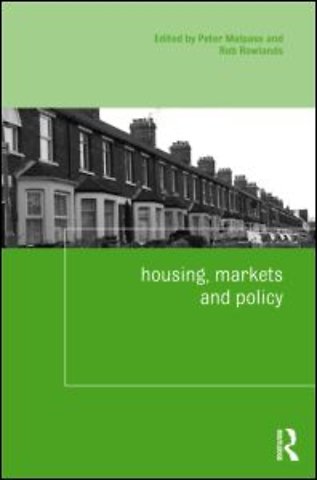 Housing, Markets and Policy