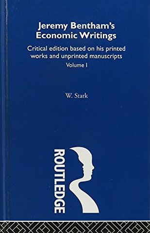 Jeremy Bentham's Economic Writings