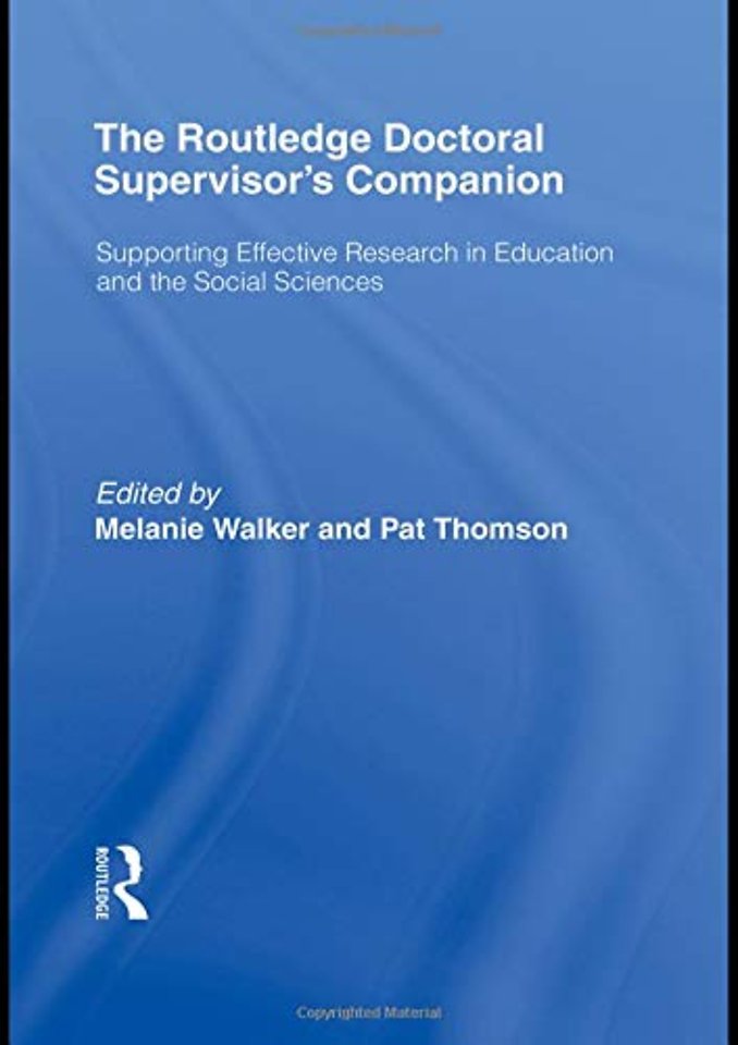 Routledge Doctoral Supervisor's Companion