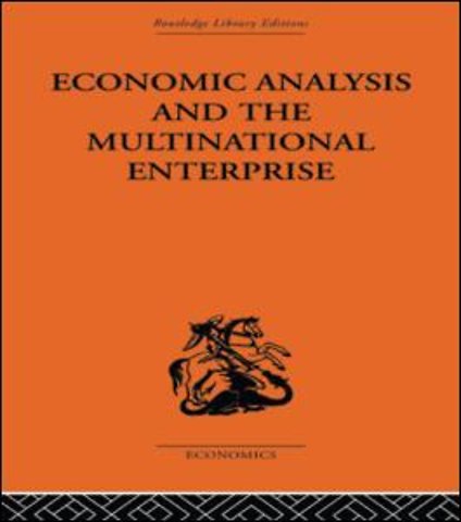 Economic Analysis and Multinational Enterprise