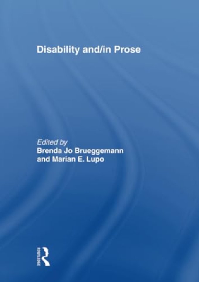 Disability and/in Prose