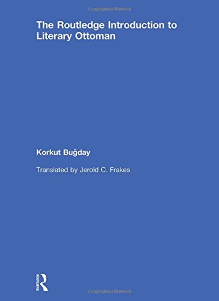 Routledge Introduction to Literary Ottoman