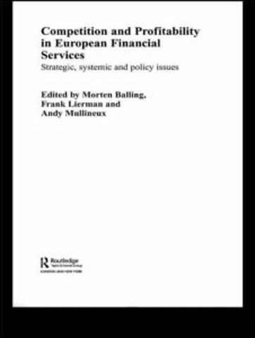 Competition and Profitability in European Financial Services