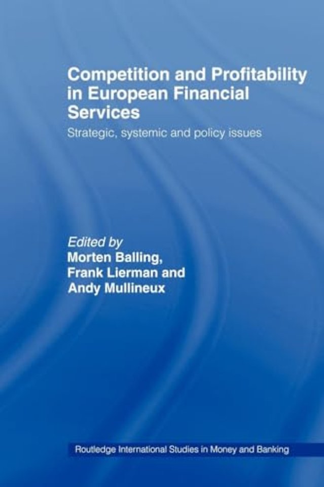 Competition and Profitability in European Financial Services