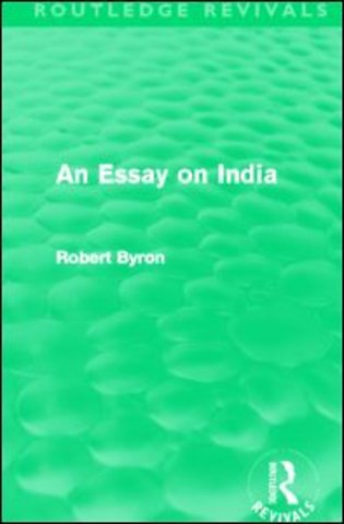 Essay on India (Routledge Revivals)