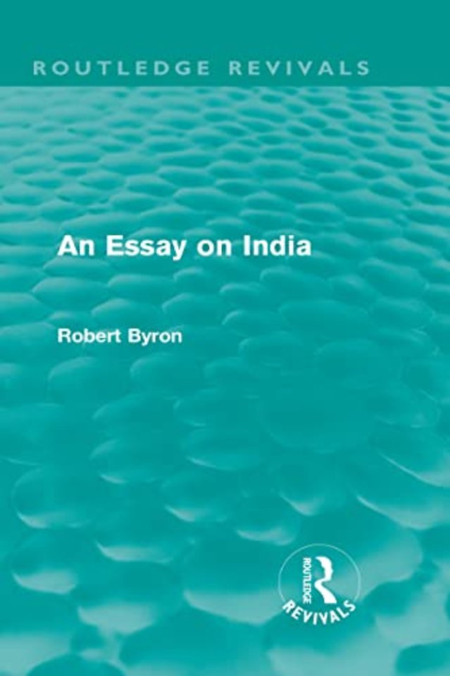 Essay on India (Routledge Revivals)