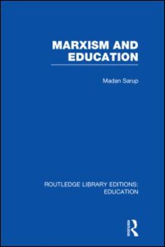 Marxism and Education (RLE Edu L)