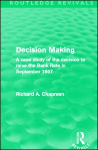 Decision Making (Routledge Revivals)