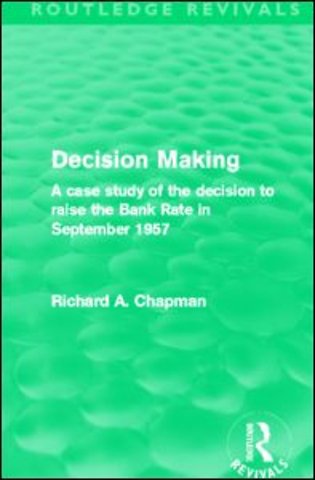 Decision Making (Routledge Revivals)