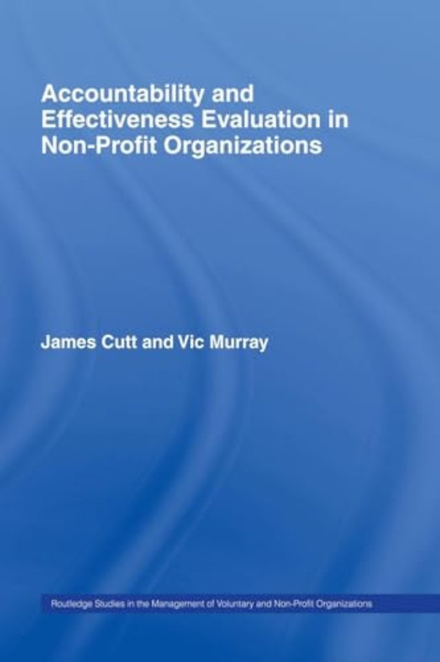 Accountability and Effectiveness Evaluation in Nonprofit Organizations