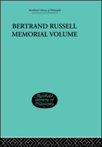 Bertrand Russell Memorial Volume