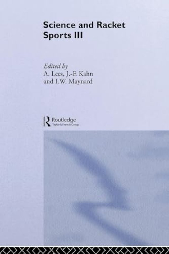 Science and Racket Sports III