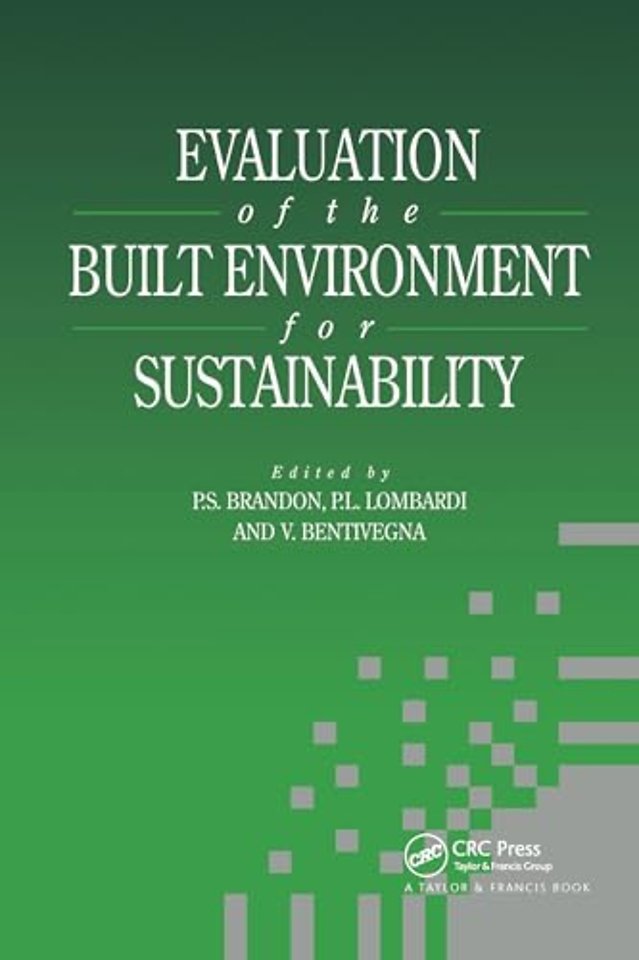 Evaluation of the Built Environment for Sustainability