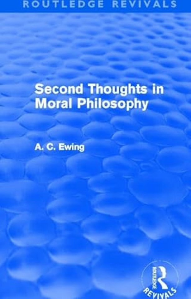 Second Thoughts in Moral Philosophy (Routledge Revivals)