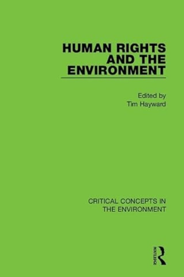 Human Rights and the Environment