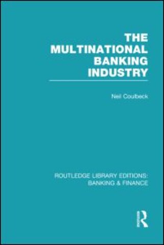 Multinational Banking Industry (RLE Banking & Finance)