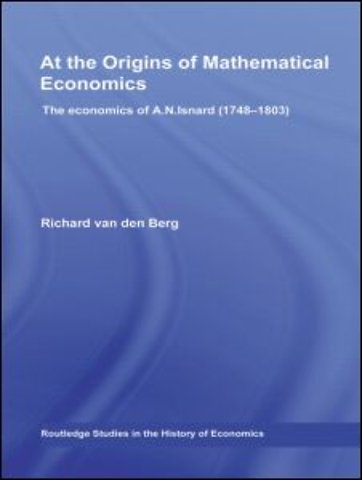 At the Origins of Mathematical Economics