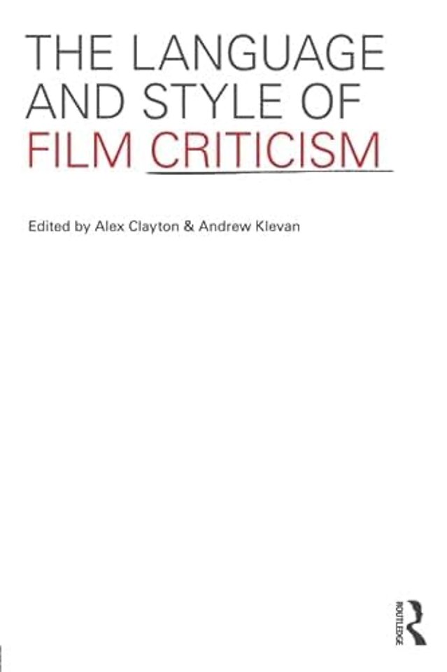 Language and Style of Film Criticism