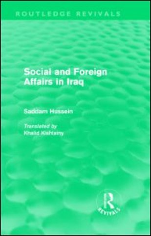 Social and Foreign Affairs in Iraq (Routledge Revivals)