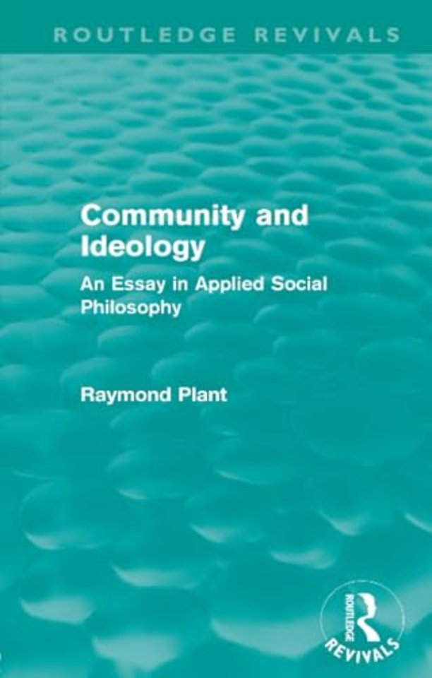 Community and Ideology (Routledge Revivals)