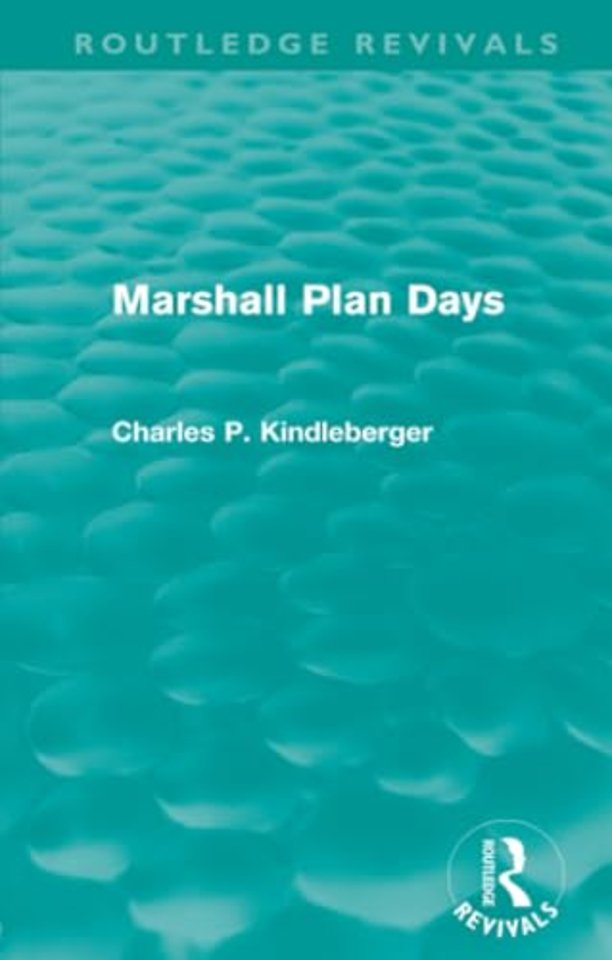 Marshall Plan Days (Routledge Revivals)