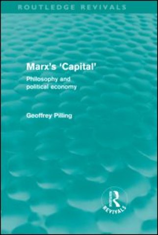 Marx's 'Capital' (Routledge Revivals)
