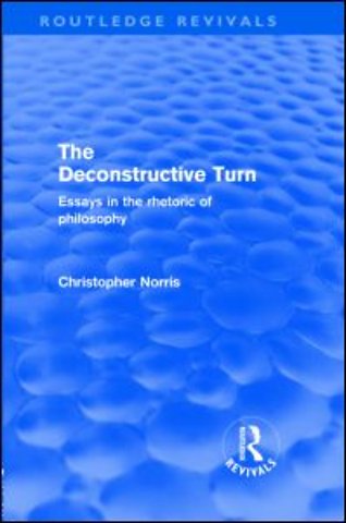 Deconstructive Turn (Routledge Revivals)