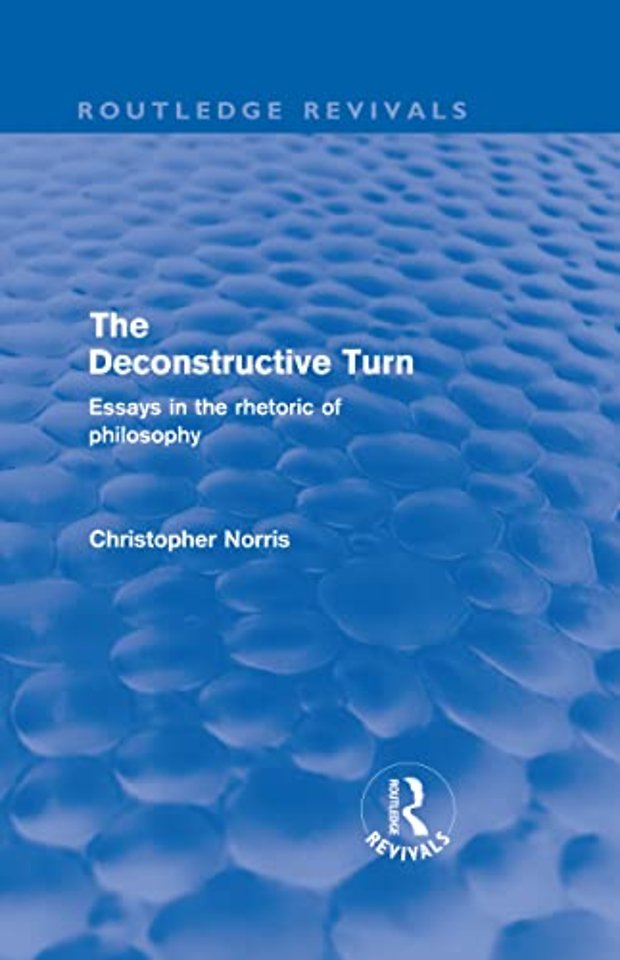 Deconstructive Turn (Routledge Revivals)