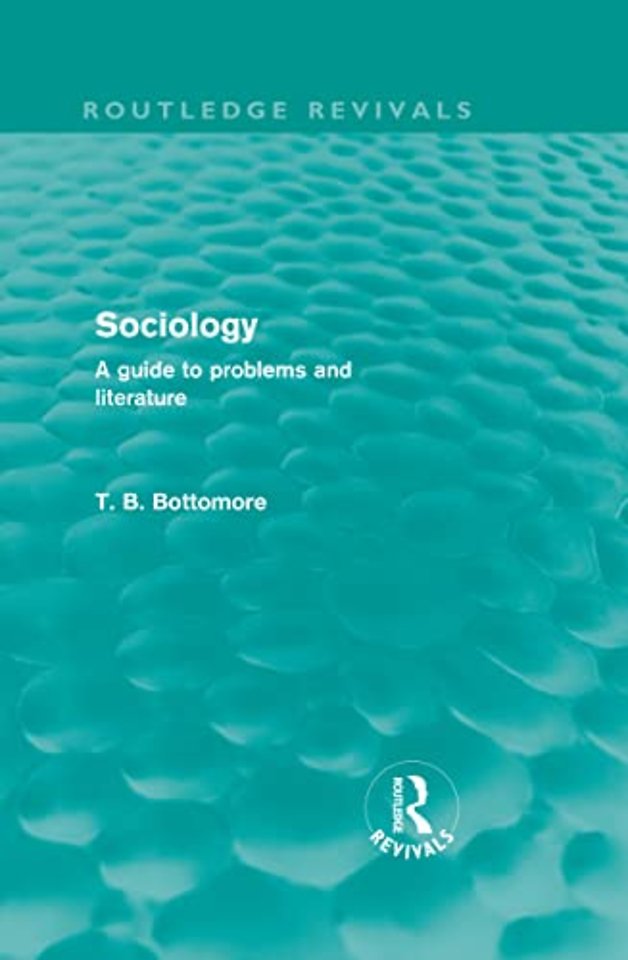 Sociology (Routledge Revivals)