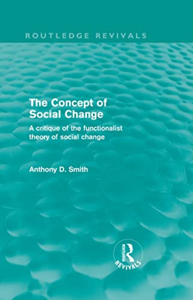 Concept of Social Change (Routledge Revivals)