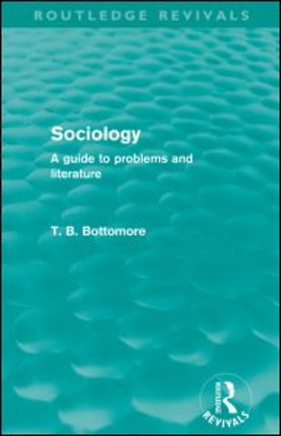 Sociology (Routledge Revivals)