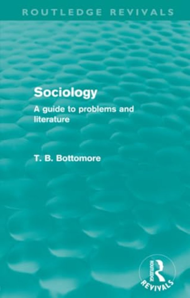 Sociology (Routledge Revivals)