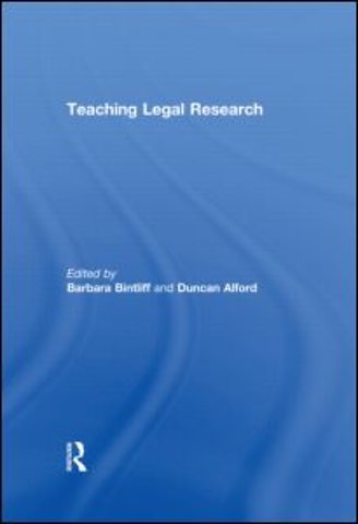 Teaching Legal Research