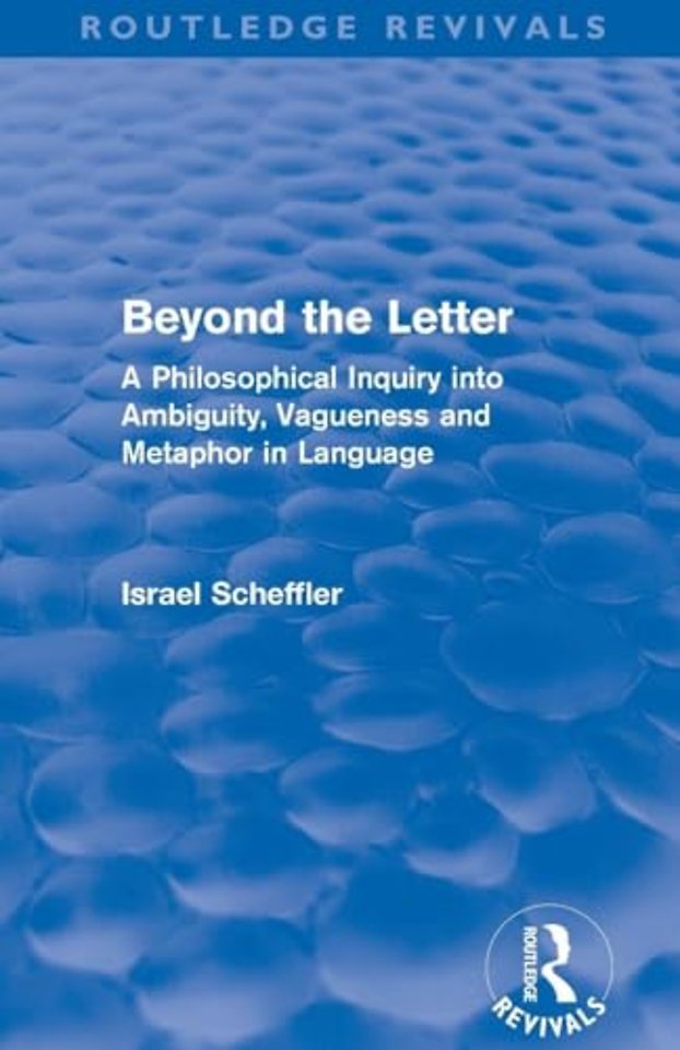 Beyond the Letter (Routledge Revivals)