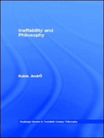 Ineffability and Philosophy
