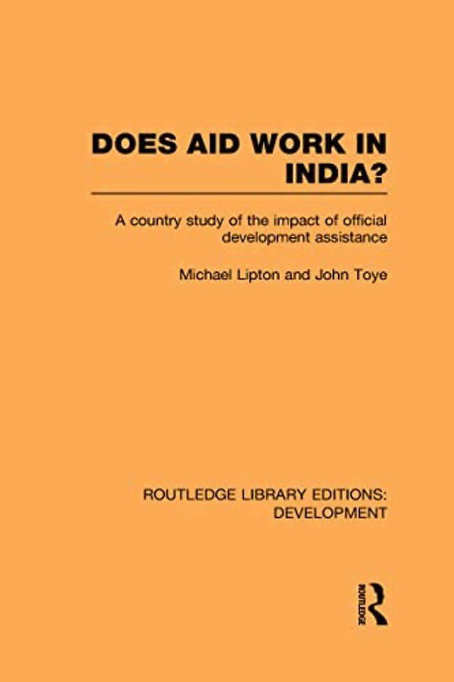 Does Aid Work in India?