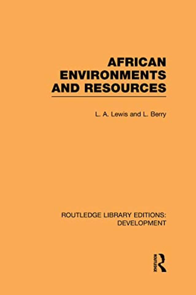 African Environments and Resources