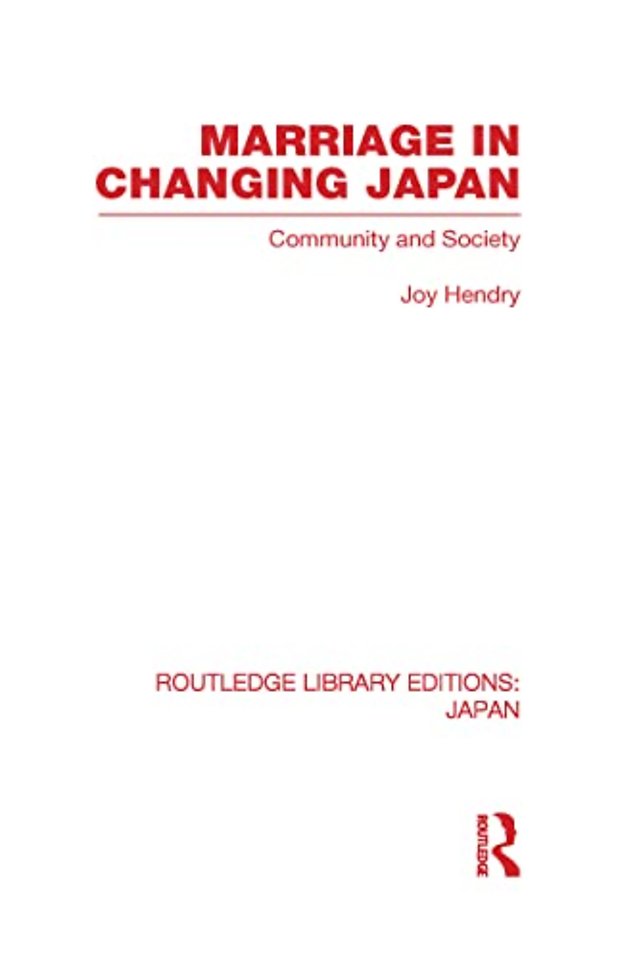 Marriage in Changing Japan