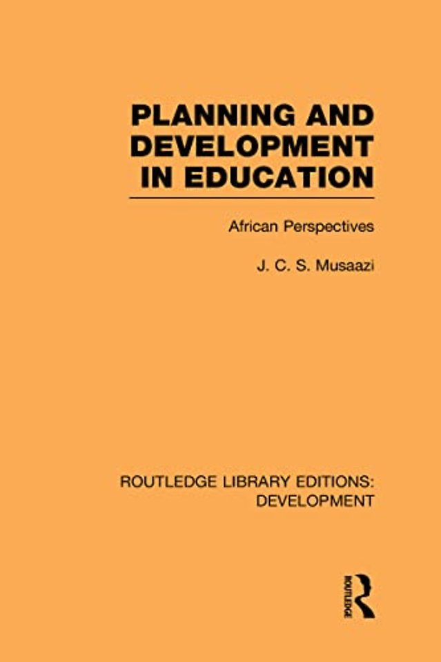 Planning and Development in Education