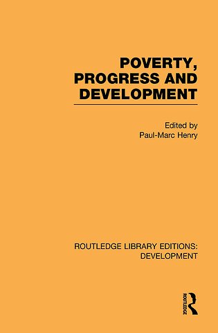 Poverty, Progress and Development