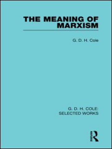 Meaning of Marxism