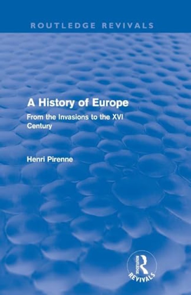 History of Europe (Routledge Revivals)