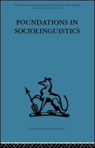 Foundations in Sociolinguistics