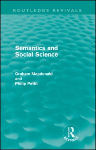 Semantics and Social Science (Routledge Revivals)