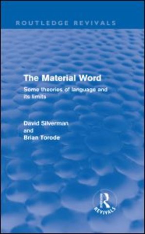 Material Word (Routledge Revivals)