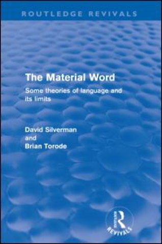 Material Word (Routledge Revivals)