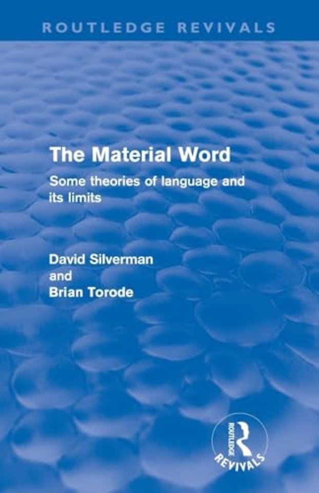 Material Word (Routledge Revivals)